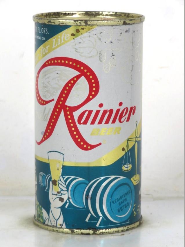 Rainier Jubilee Beer (Bluish Cyan)