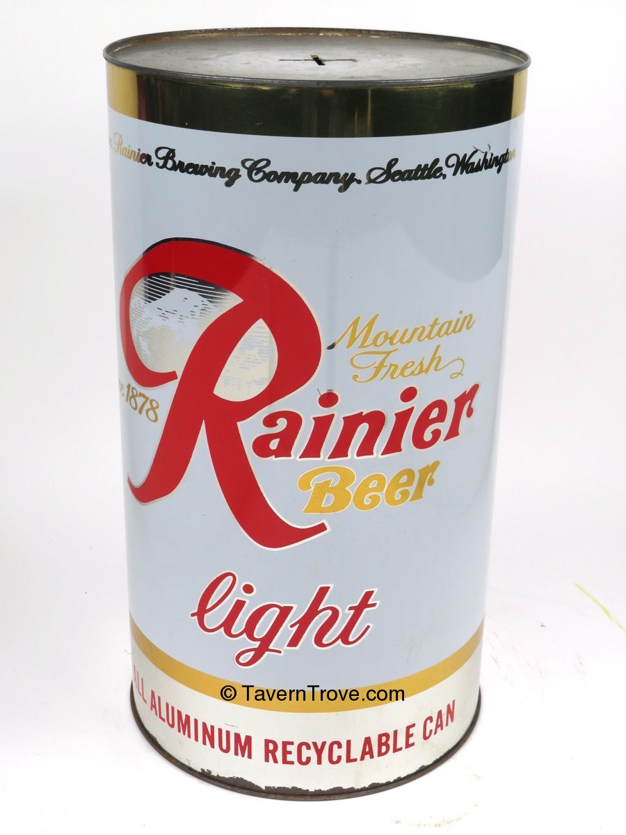 Item 94474 1970 Lot of Two Rainier Beer/Light Beer 15 inch Backbar
