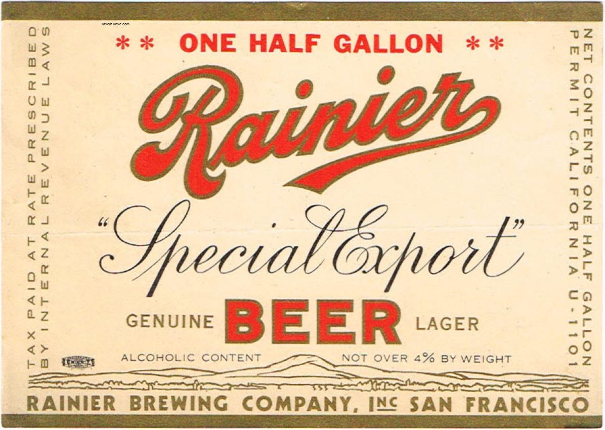Rainier Special Export Beer