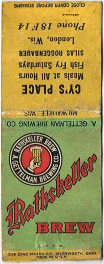 Rathskeller Brew Beer