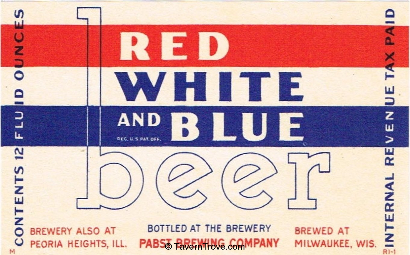 Red White and Blue Beer (68mm)