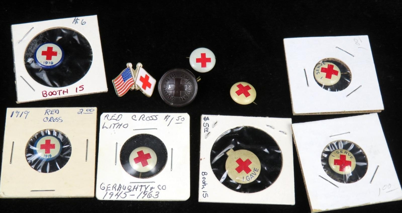 Red Cross Pinbacks Lot of TEN #3
