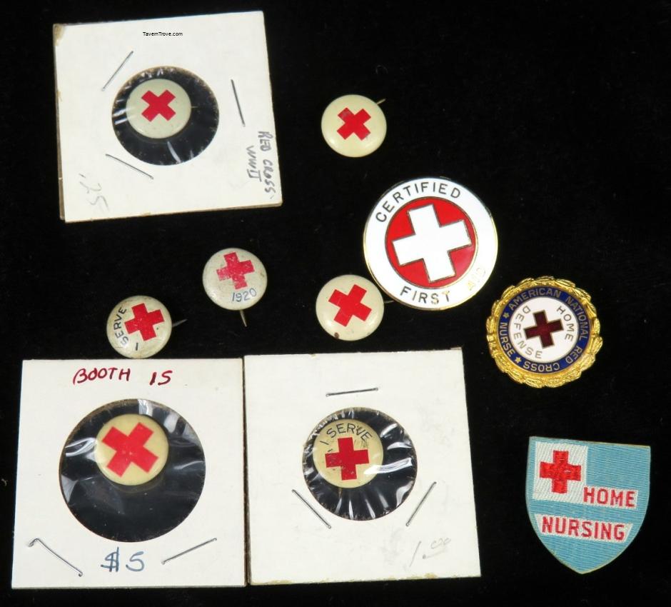 Red Cross Pinbacks Lot of TEN #5