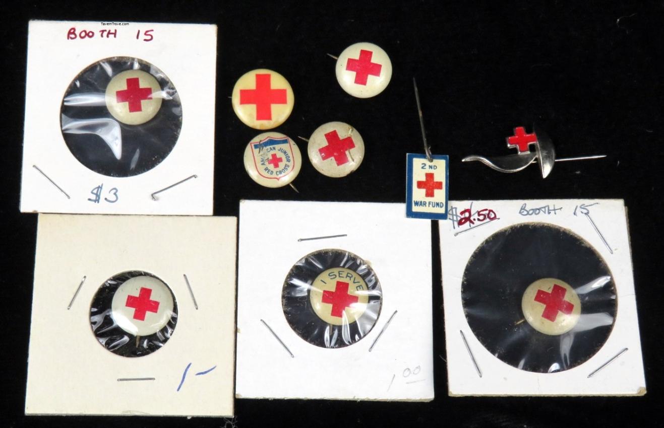 Red Cross Pinbacks Lot of TEN #6