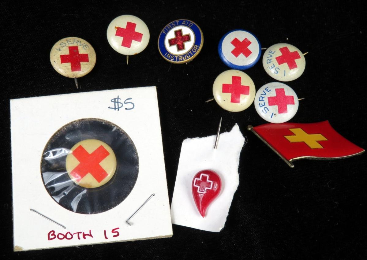 Red Cross Pinbacks Lot of TEN #8