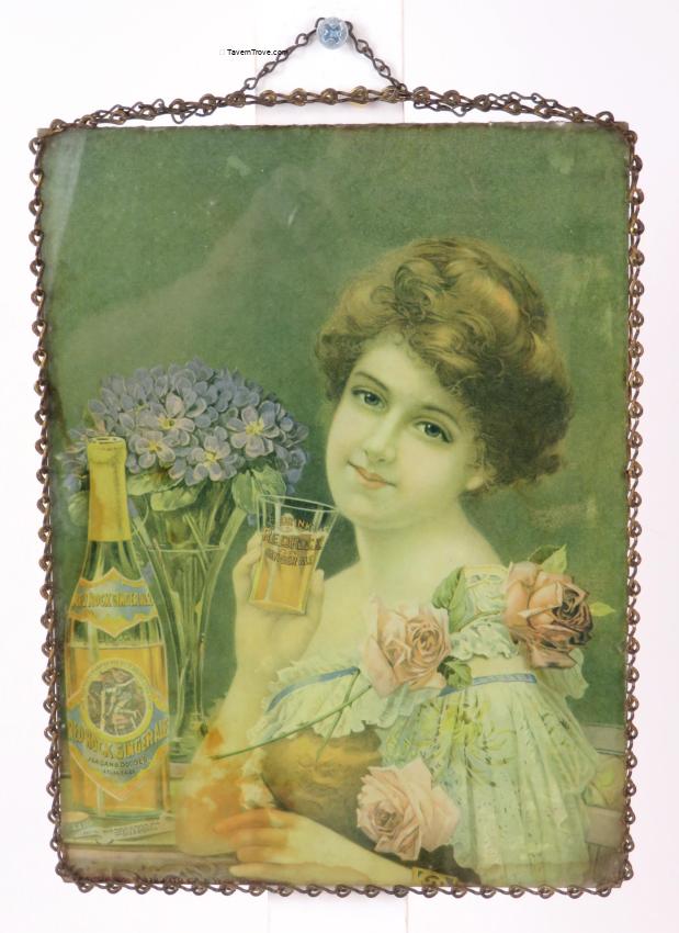 Red Rock Ginger Ale Glass Sign