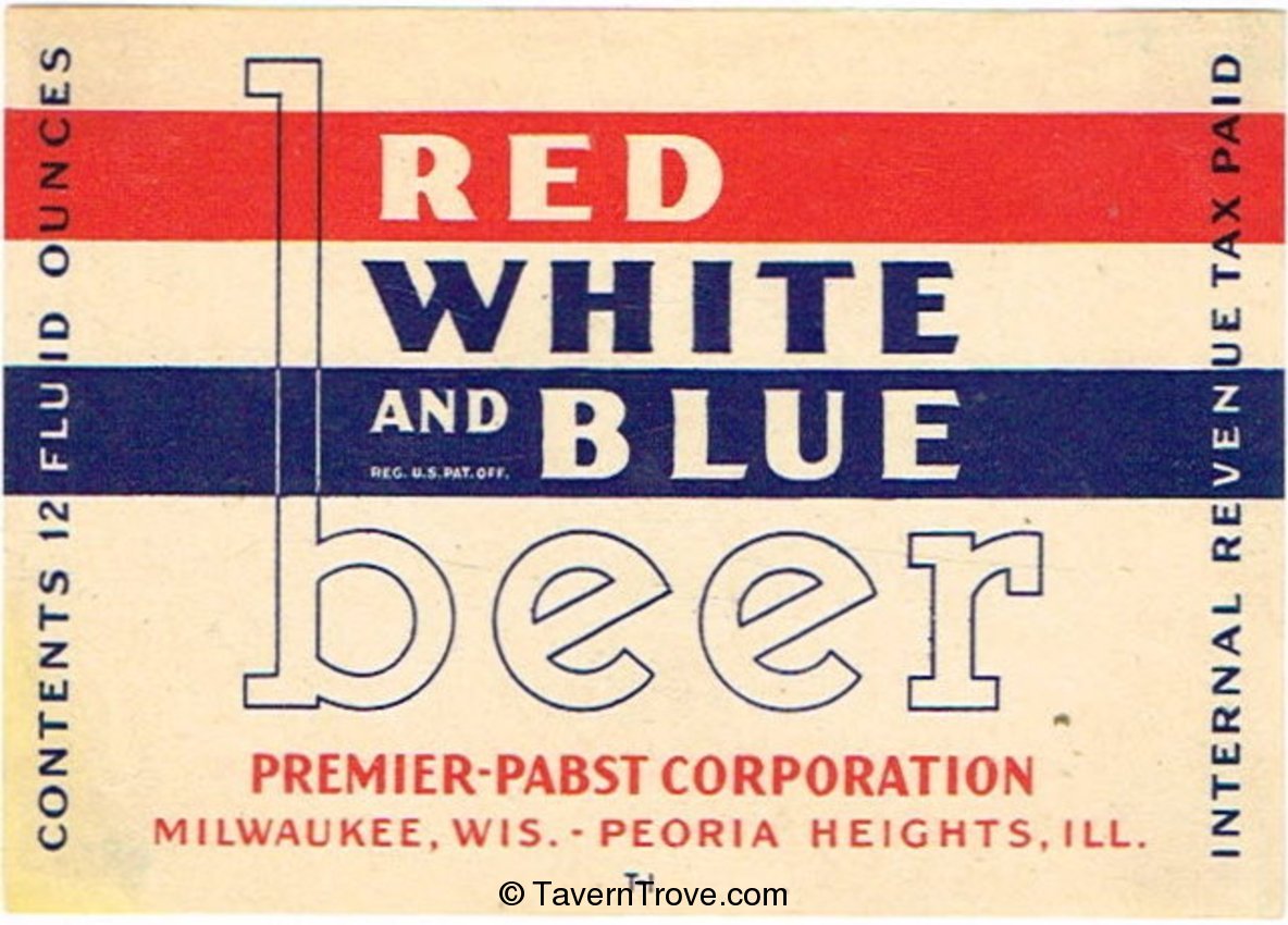 Red White and Blue Beer (76mm)