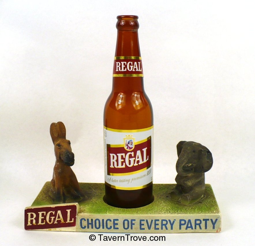 Regal Beer chalk statue