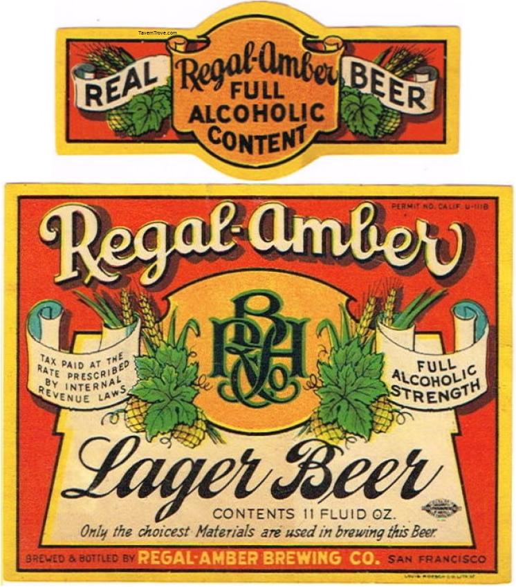 Regal Amber Lager Beer