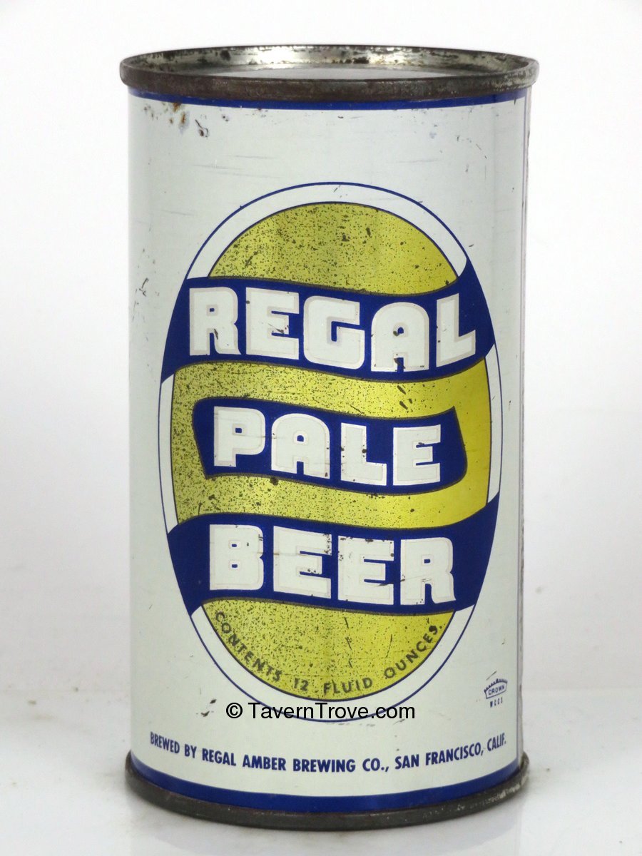Item #34909 1954 Regal Pale Beer Flat Top Can Unpictured.