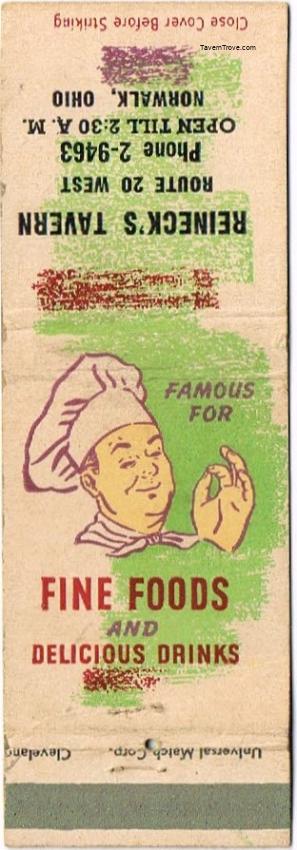 Reineck's Tavern, Norwalk, Ohio