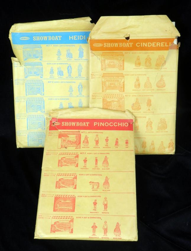 Remco Showboat Scenes Heidi/Cinderella/Pinocchio