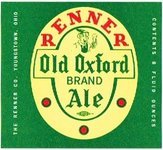 Renner Old Oxford Brand Ale