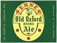 Renner Old Oxford Brand Ale