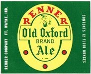 Renner Old Oxford Brand Ale