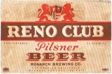 Reno Club Pilsner Beer