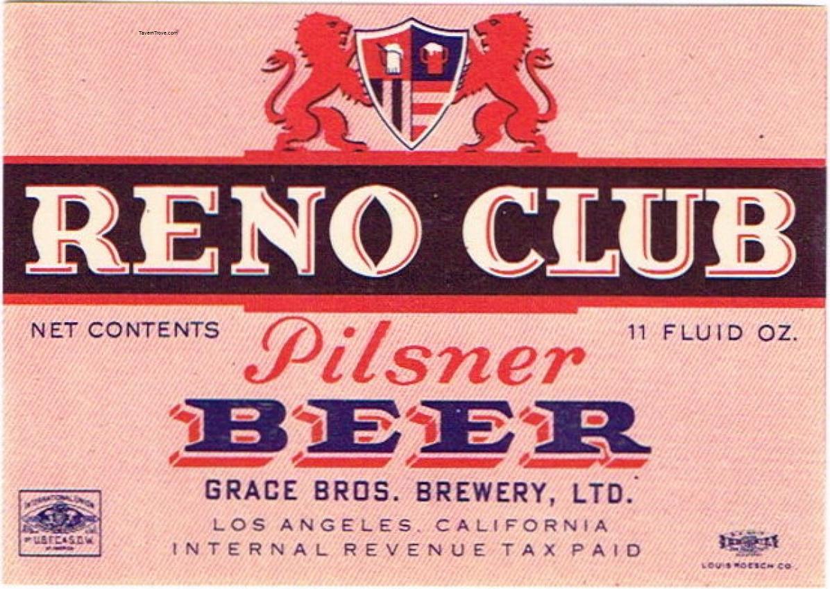 Reno Club Pilsner Beer
