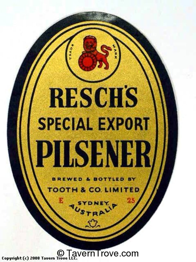 Resch's Special Export Pilsener