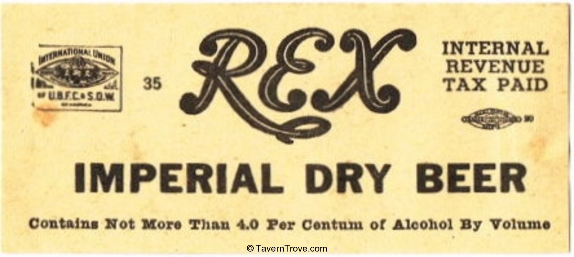 Rex Imperial Dry Beer