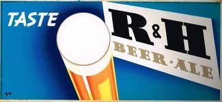 R&H Beer & Ale billboard mockup