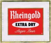 Rheingold Extra Dry Lager Beer 