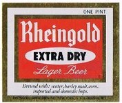 Rheingold Extra Dry Lager Beer
