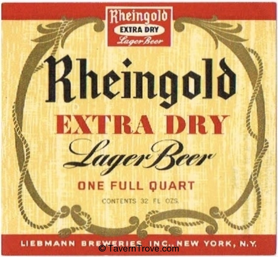 Rheingold Extra Dry Lager Beer