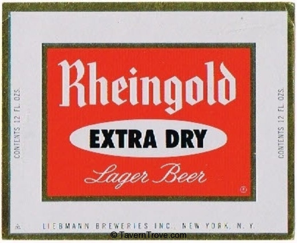 Rheingold Extra Dry Lager Beer