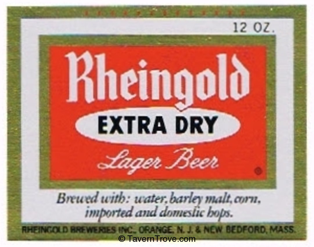 Rheingold Extra Dry Lager Beer