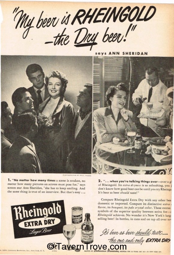 Rheingold Extra Dry Lager Beer
