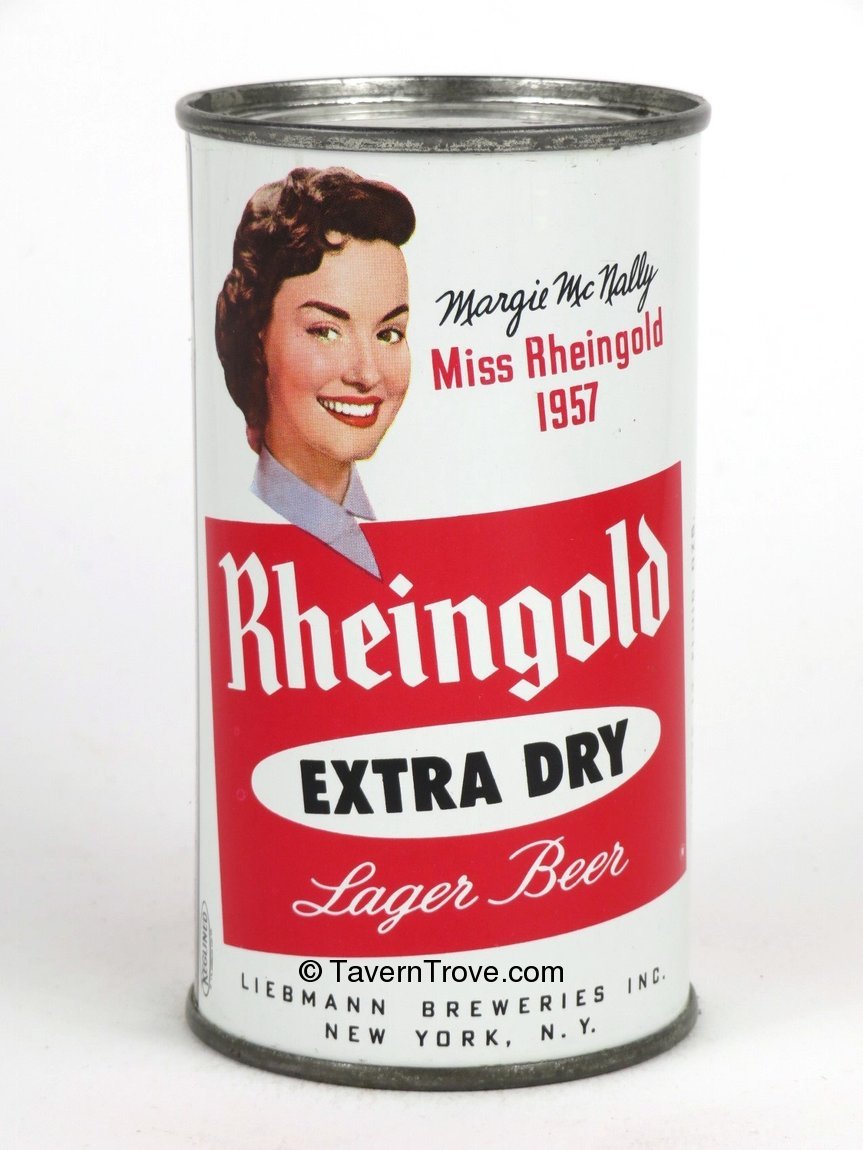 Item #1714 1957 Rheingold Beer Margie McNally Flat Top Can 123-15