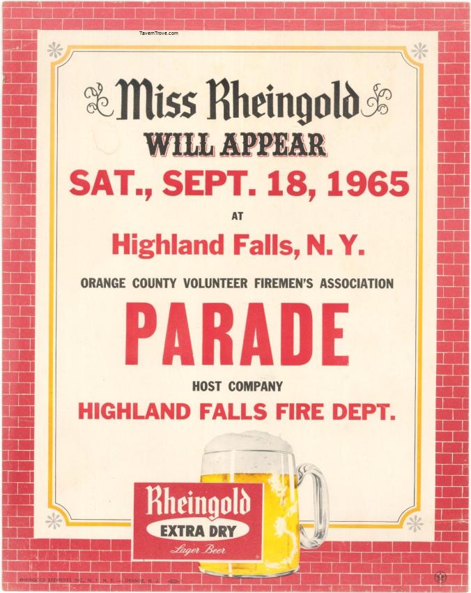 Rheingold Beer Miss Rheingold In Highland Falls