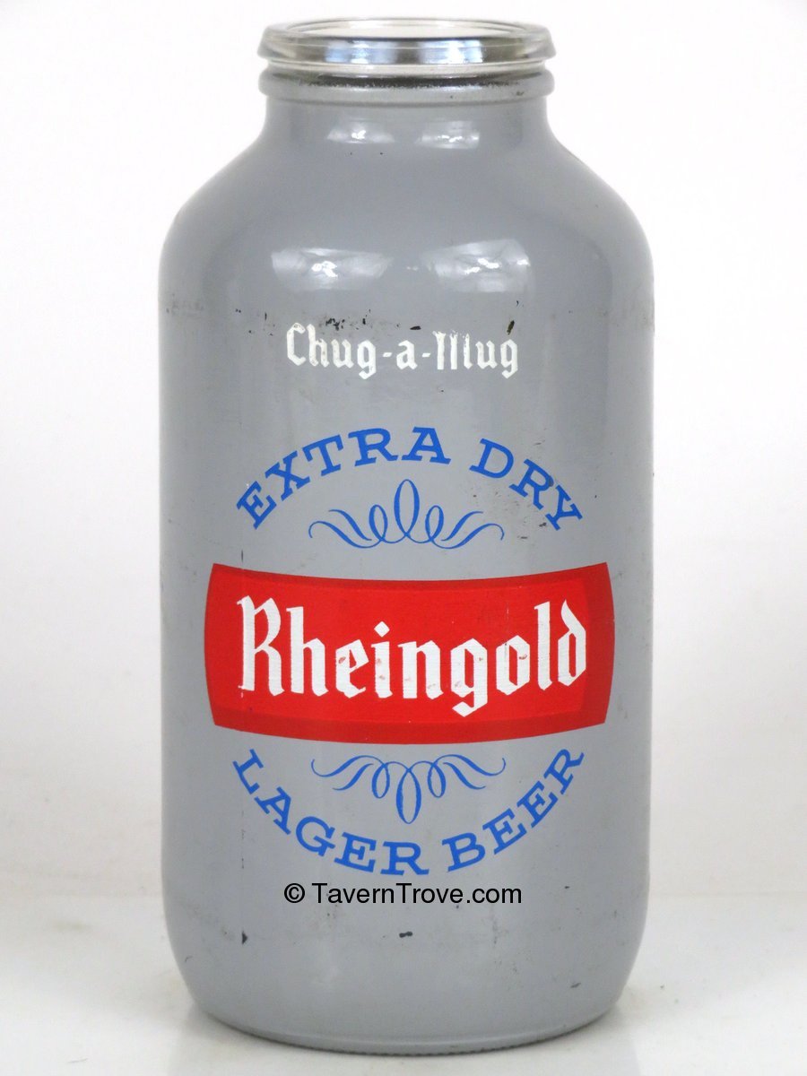 Item 95193 1960 Rheingold Extra Dry Lager Beer Keg Bottle