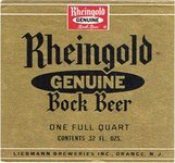 Rheingold Genuine Bock Beer
