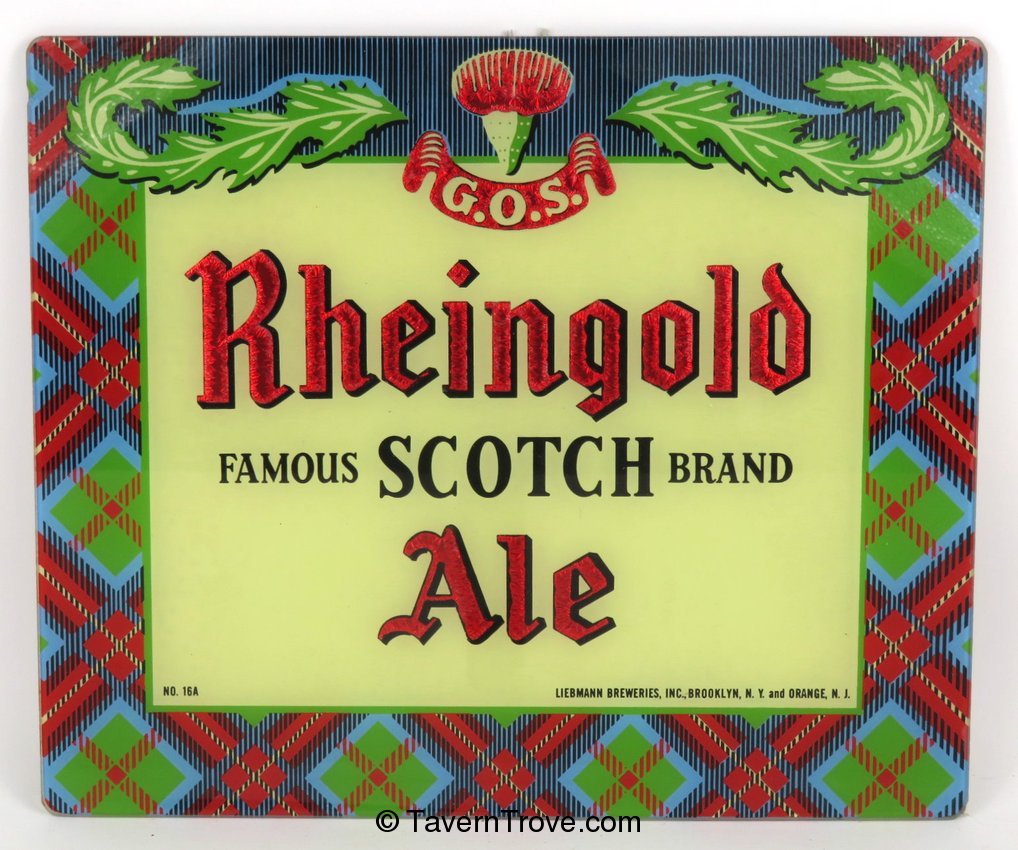 Item 95702 1952 Rheingold Scotch Ale EaselBack ROG ReversePainted