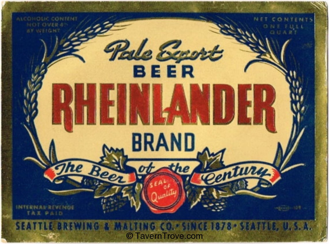 Rheinlander Pale Export Beer