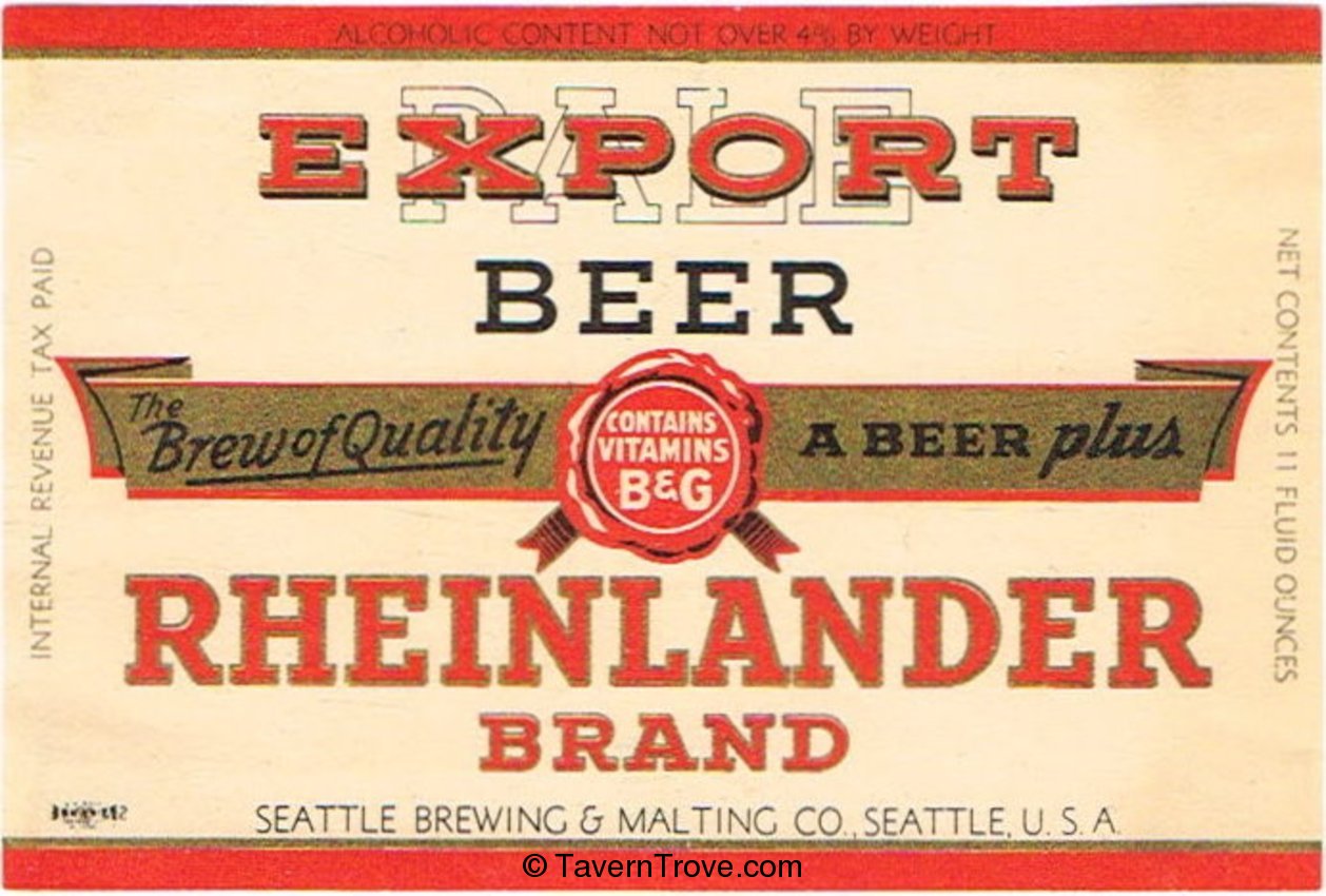 Rheinlander Export Beer