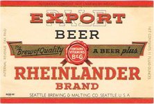 Rheinlander Export Beer