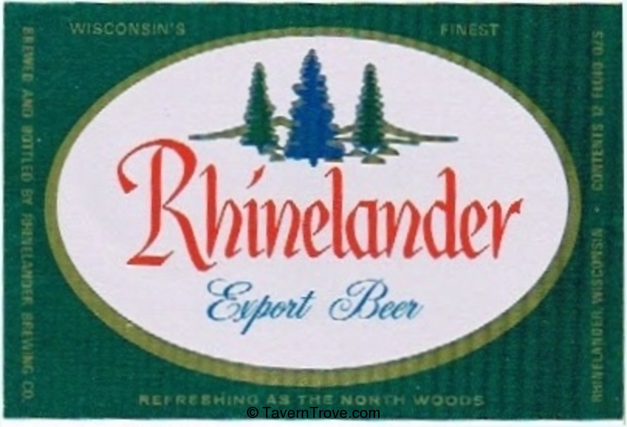 Rhinelander Export Beer