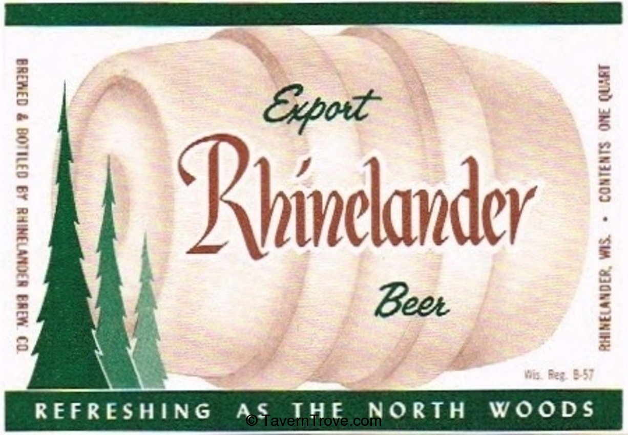 Rhinelander Export Beer