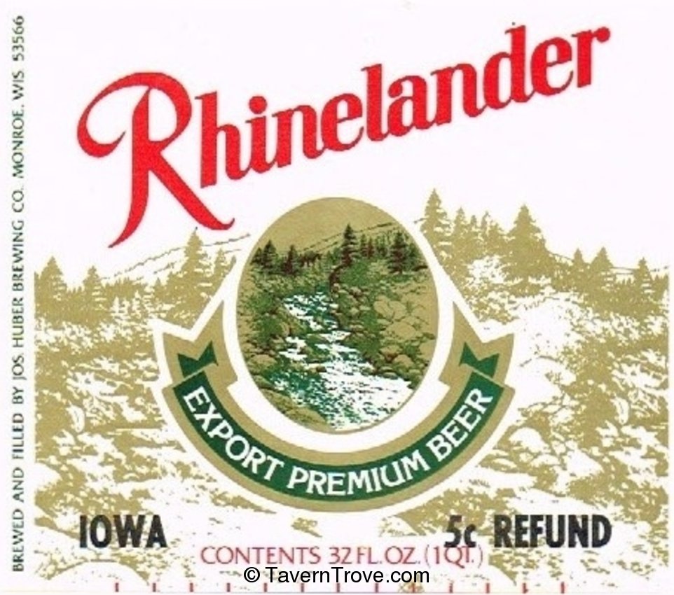 Rhinelander Export Premium Beer