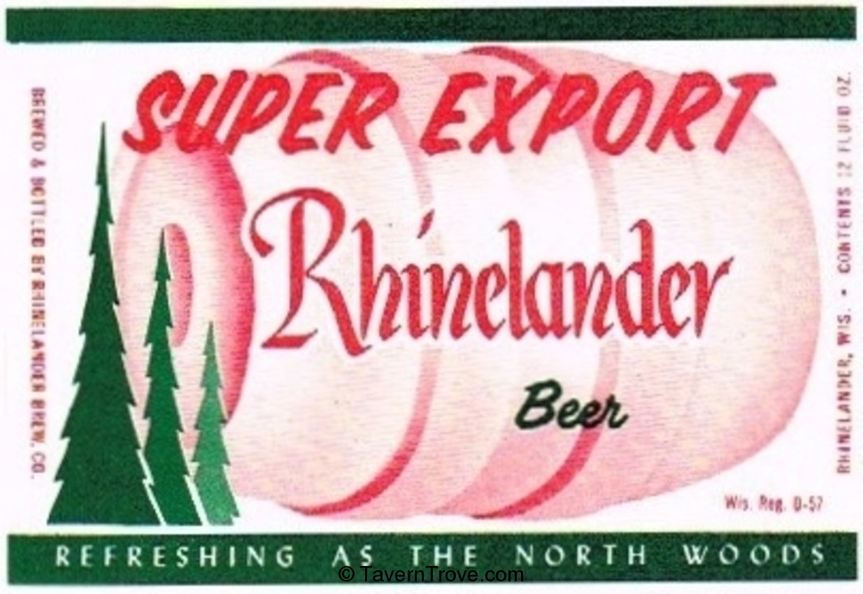 Rhinelander Super Export Beer