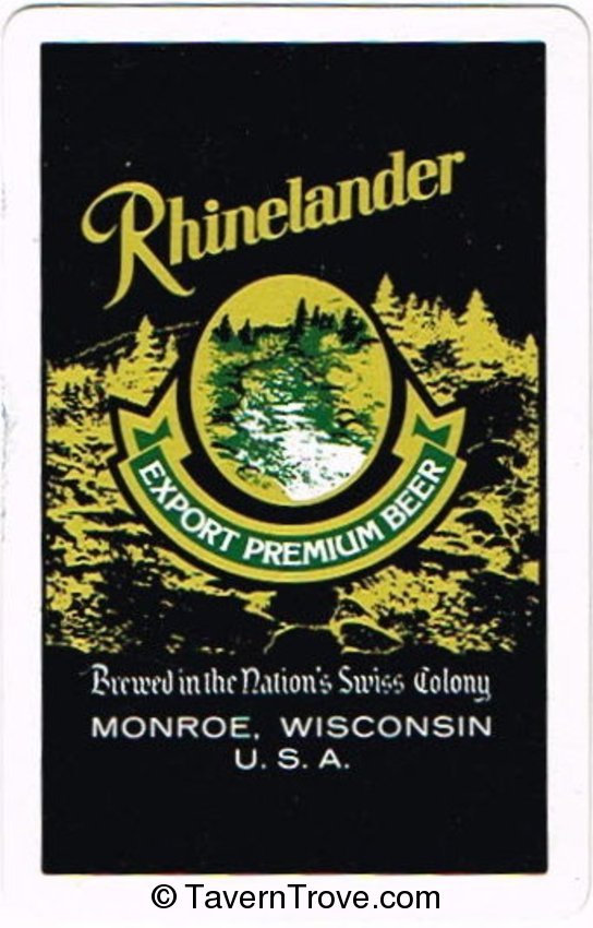 Rhinelander Beer 9 Clubs