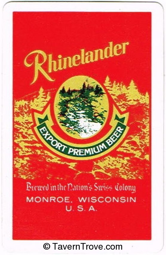 Rhinelander Beer 9 Spades