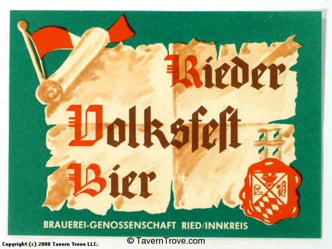 Rieder Volksfest Bier