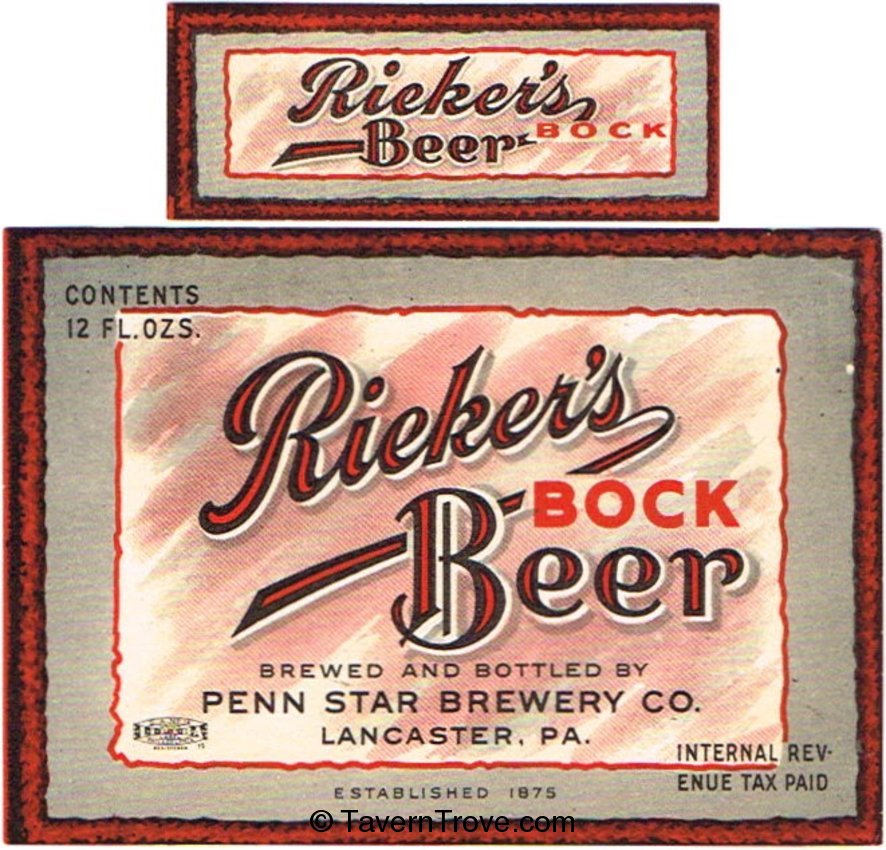 Rieker's Bock Beer