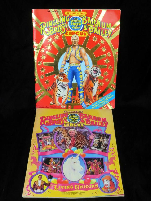 Ringling Bros. and Barnum & Bailey Circus Program Lot of Two