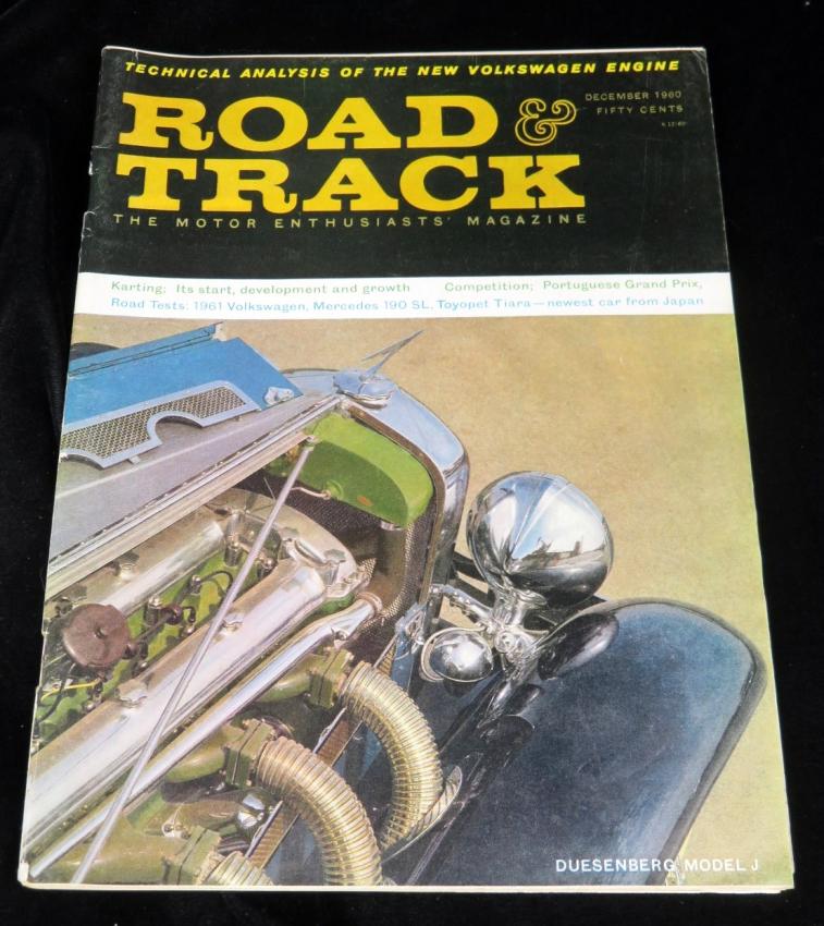 Road & Track Magazine New Volkswagen Toyopet Tiara (Toyota Corona) Karting