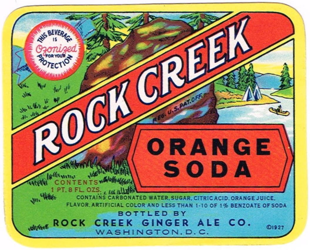 Rock Creek Ozonized Orange Soda Washington DC