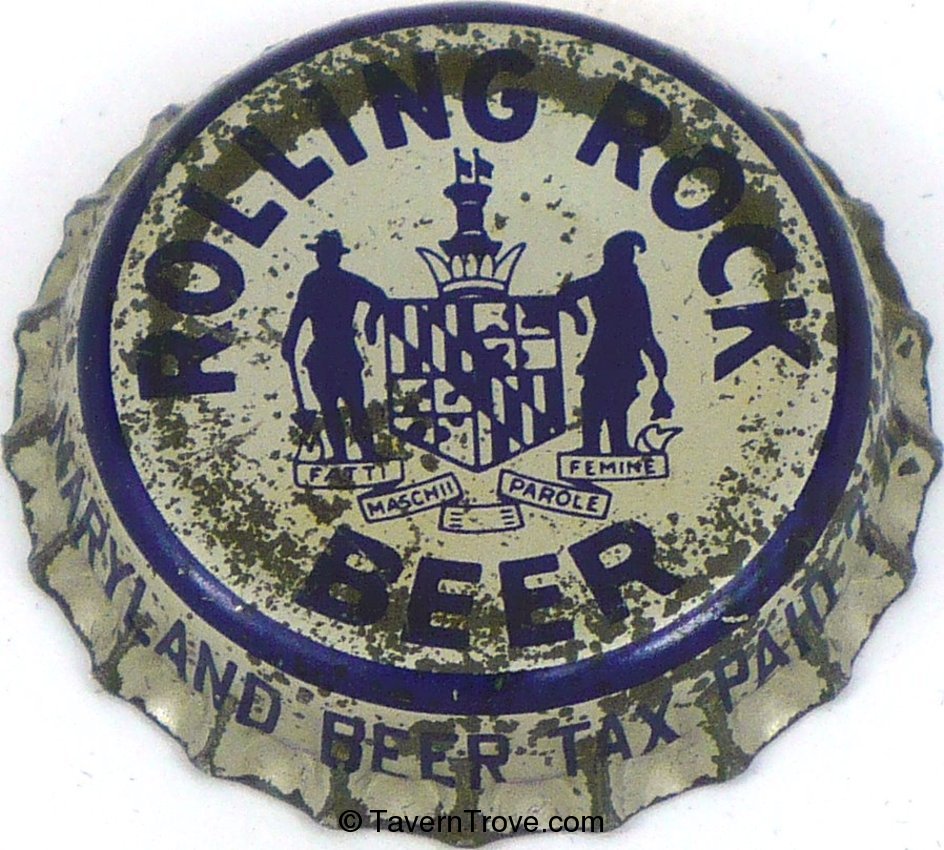 Rolling Rock Beer ~MD 7oz Tax